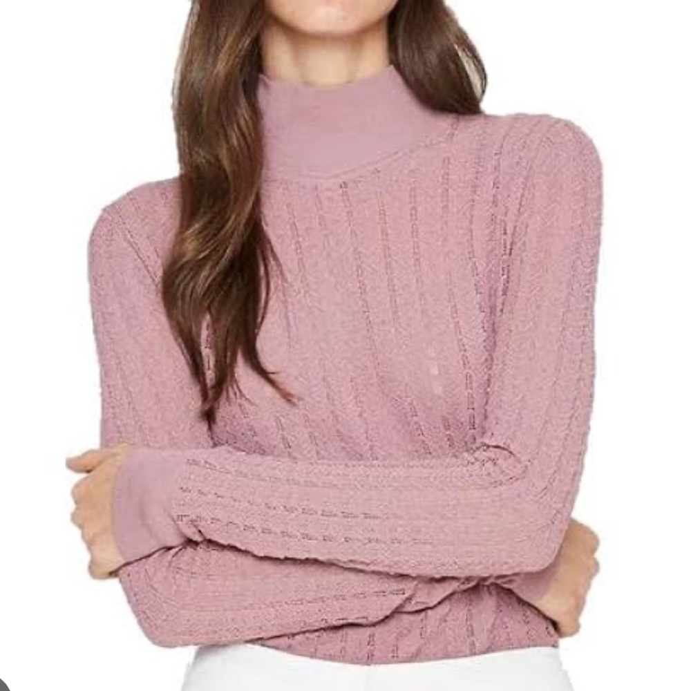 Chevron Pink Turtle neck Sweater